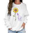 Elephant I Will Remember For You Sunflower Alzheimer Women Sweatshirt