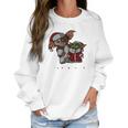 Friends Christmas Baby Yoda And Baby Gizmo Santa Women Sweatshirt