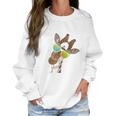 Funny Looking Giraffe For Giraffes Zebras Lovers Women Sweatshirt