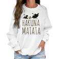 Hakuna Matata Women Funny Letter Print Casual Graphic Women Sweatshirt