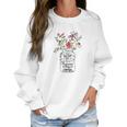 Happiness Is Being Oma Life Flower Artgrandma Women Sweatshirt