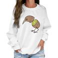 Kiwi Bird Cute Fruitarian Fowls Women Sweatshirt