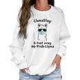 Llamastay 6 Feet Away No Probllama Social Distancing Women Sweatshirt