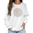 Mandala Geometry Sacred Fractal Art Yoga Mantra Good Vibe Women Sweatshirt