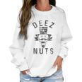 Mens Deez Nuts Funny Christmas Graphic For Guys Women Sweatshirt