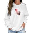 Naked Pink Kungfu Chicken Lover Women Sweatshirt