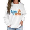 Navy Octopus Garden Womens S Women Sweatshirt