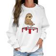 Smileteesanim Funny Sloth On Trampoline Women Sweatshirt