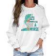 Social Distancing In A World Full Of Princesses Be A Nurse Women Sweatshirt