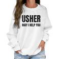 Usher Uniform Christians Gift Women Sweatshirt