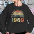 32Nd Birthday Decorations March 1989 Men Women 32 Years Old Women Sweatshirt Gifts for Her