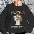 Alpaca Nother Bowl Weed Smoking Llama Cannabis Leaf Stoner Graphic Design Printed Casual Daily Basic Women Sweatshirt Gifts for Her