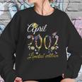 April 2002 20 Years Old Sunflower Floral 20Th Birthday Gift Women Sweatshirt Gifts for Her