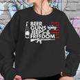 Beer Guns Jeeps & FreedomWomen Sweatshirt Gifts for Her