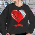 Black Broken Heart Men Women Pastel Goth Valentine Women Sweatshirt Gifts for Her