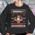 Brodolf The Red Nose Gainzdeer Gym Ugly Christmas Sweater Women Sweatshirt Gifts for Her