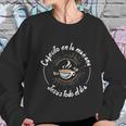 Cafecito Y Jesus Gift Reagalo Cristiano Christian Spanish Women Sweatshirt Gifts for Her