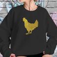 Chicken Ladies Glitter Print Chicken White Tee Top Women Sweatshirt Gifts for Her