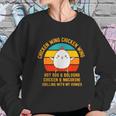 Chicken Wing Chicken Wing Song Lyric Hot Dog Bologna Retro Vintage Women Sweatshirt Gifts for Her