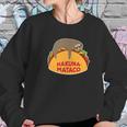 Cute Funny Cinco De Mayo Hakuna Mataco Sloth Taco Gift Women Sweatshirt Gifts for Her