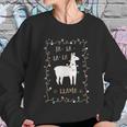 Fa La La La Llama Southern Charm Collection On A Navy Women Sweatshirt Gifts for Her