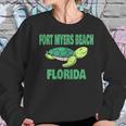 Fort Myers Beach Florida Sea Turtle Themed Women Sweatshirt Gifts for Her