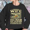 Freedom Isnt Free Proud Wife Of A Vietnam Veteran Ribbon Graphic Design Printed Casual Daily Basic Women Sweatshirt Gifts for Her