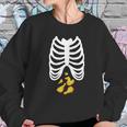 Fried Chicken Lovers Halloween Skeleton Rib Cage Xray Women Sweatshirt Gifts for Her