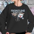 Frontline Warrior Nurse Proud Cna Healthcare Worker Gift Women Sweatshirt Gifts for Her