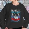 Frontline Warrior Proud Hero Black Nurse Superhero Gift Women Sweatshirt Gifts for Her