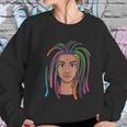 Funny Afro Radiant Black Woman With Dreadlocks Gift Women Women Sweatshirt Gifts for Her