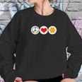 Funny Beekeeping Peace Love Honey Bee Women Sweatshirt Gifts for Her