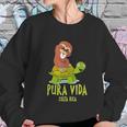 Funny Sloth Riding Turtle Pura Vida Costa Rica Women Sweatshirt Gifts for Her