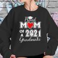 Graduation Proud Mom Of A 2021 Face Mask Graduate Senior 21 Ver2 Women Sweatshirt Gifts for Her