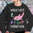 Grandma Gift Worlds Best Grandma Shark Women Sweatshirt Gifts for Her