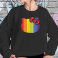 Hello Kitty Rainbow Stripe Women Sweatshirt Gifts for Her