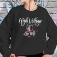 High Voltage Line Wife Black Women Sweatshirt Gifts for Her