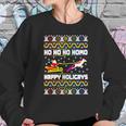 Ho Ho Ho Homo Happy Holigays Ugly Christmas Women Sweatshirt Gifts for Her