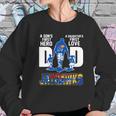 Jayhawks Dad A Son’S First Hero A Daughter’S First Love Shirtn Women Sweatshirt Gifts for Her