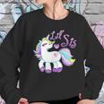 Lil Sis Unicorn Little Sister Infant Creeper Women Sweatshirt Gifts for Her