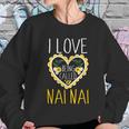 I Love Being Called Nai Nai Sunflower Heart Christmas Gift Women Sweatshirt Gifts for Her