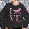 Love Horses Pink Logo Women Sweatshirt Gifts for Her