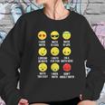 I Love Math Emoji Emoticons Teacher Mathletes Graphic Women Sweatshirt Gifts for Her