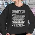 Lucky Son In Law Off A Freaking Mother In Law Women Sweatshirt Gifts for Her