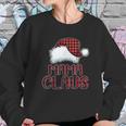 Mama Claus Santa Hat Red Buffalo Plaid Christmas Women Sweatshirt Gifts for Her