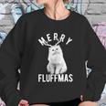 Merry Fluffmas Funny Christmas Cat Women Sweatshirt Gifts for Her