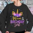 Mom Of The Birthday Girl Flower Unicorn Women Sweatshirt Gifts for Her