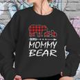 Mommy Bear Two Cubs Red Plaid Christmas Pajama Women Sweatshirt Gifts for Her