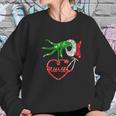 Nurse Grinch Hand Holding Stethoscope Christmas Women Sweatshirt Gifts for Her