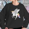 Pretty Flying Horse Rainbow Unicorn Pegasus Women Sweatshirt Gifts for Her